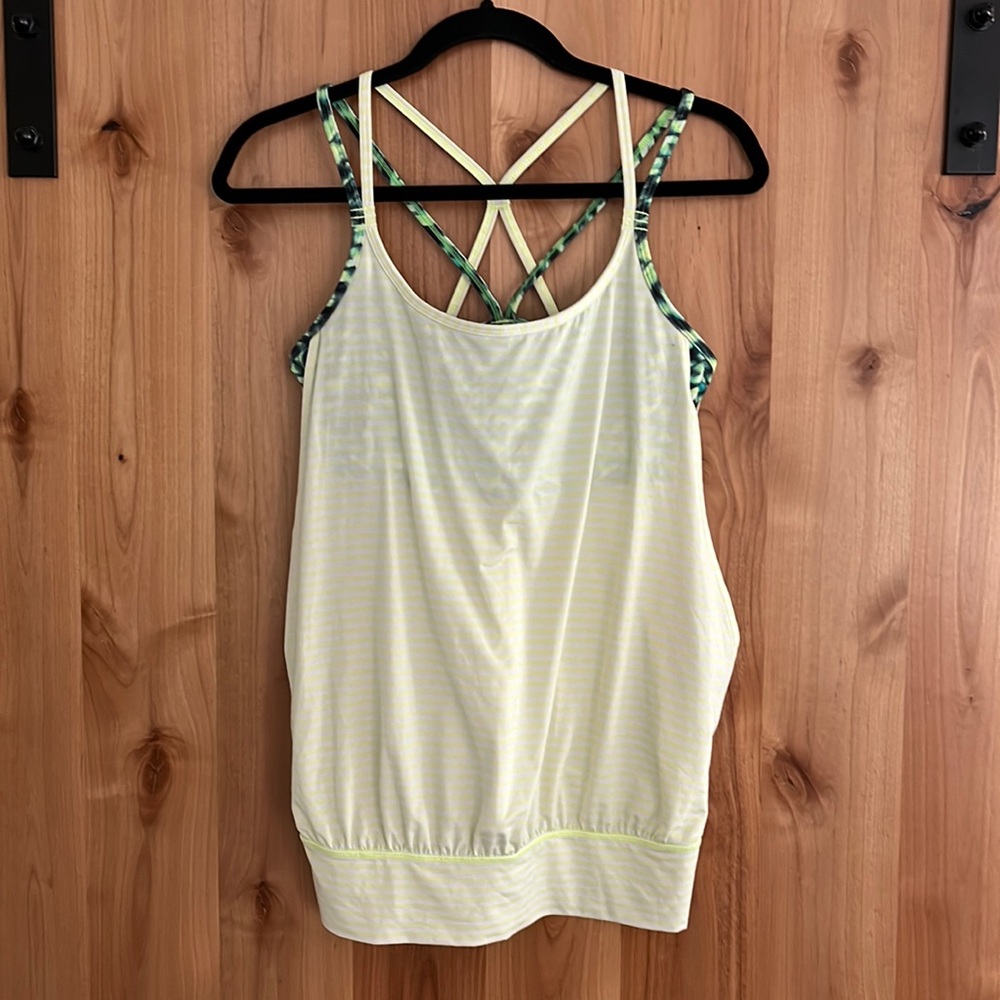 Zella Tall Friendly Strappy Cut-Out Top with Built-in Bra